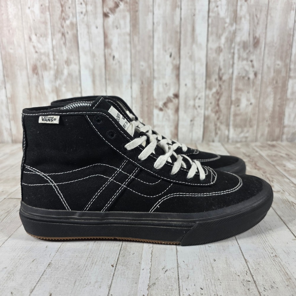Vans Gilbert Crockett High Black White Gum Skate Shoes Mens 7.5 721356